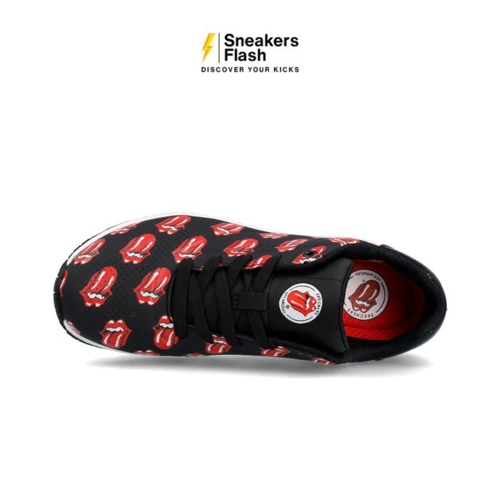 SKECHERS X Rolling Stones Uno Sepatu Sneakers Wanita - 177964BKRD - Size 37