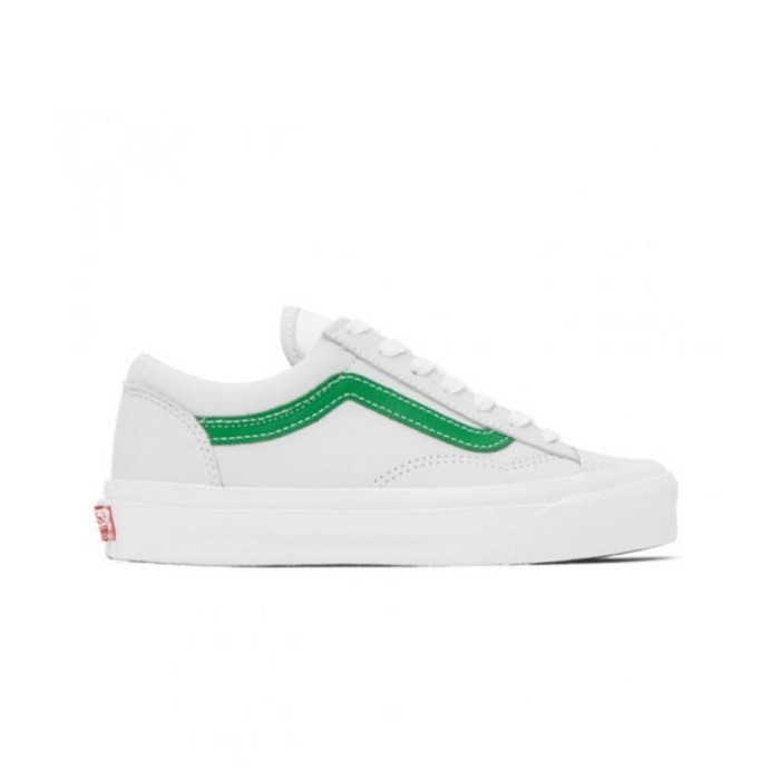 VANS Vault Og Style 36 Lx True White Green Sepatu Pria - VN0A4BVE21C - Size 43