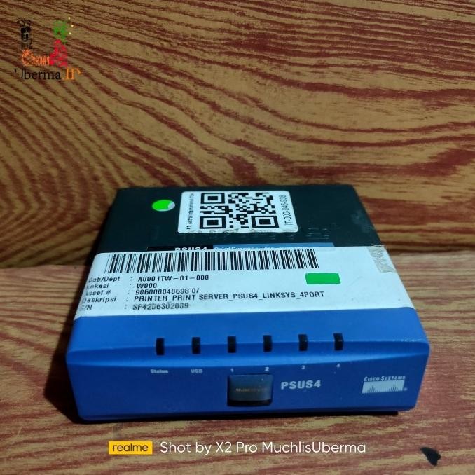 Cisco-Linksys PSUS4 USB 4Port Switch Print Server