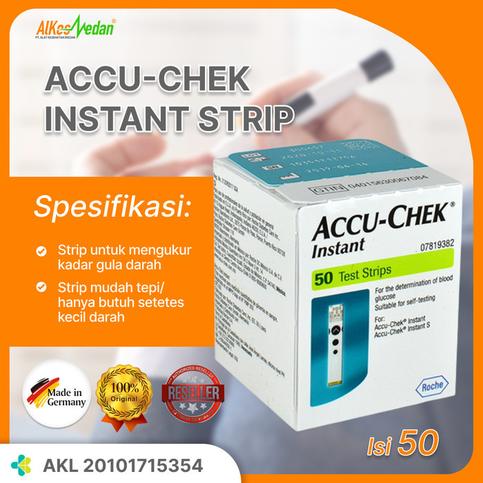 Strip Accu-Chek Instant Refill Glucose Accu Chek 50 Strips Accu Check