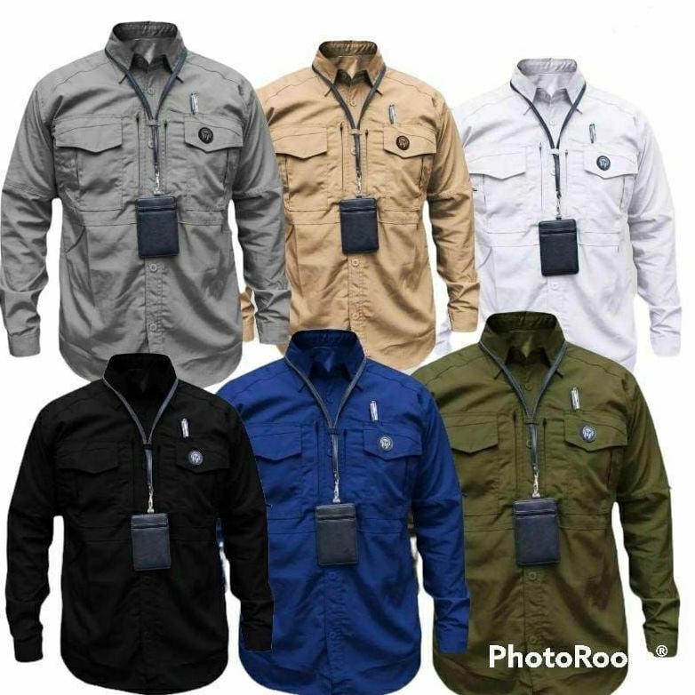 Eugenie Kemeja Tactical Panjang Preum