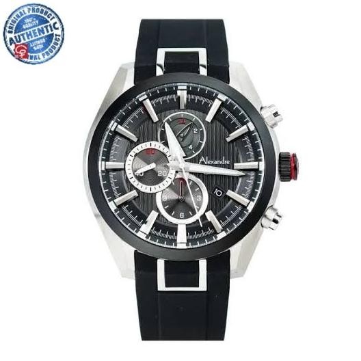 TALI KARET JAM TANGAN ALEXANDRE CHRISTIE AC6582 AC 6582 ORIGINAL 100% RUBBER BAND