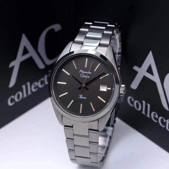 ALEXANDRE CHRISTIE AC2839 AC 2839 BLACK BLACK JAM TANGAN WANITA ORIGINAL