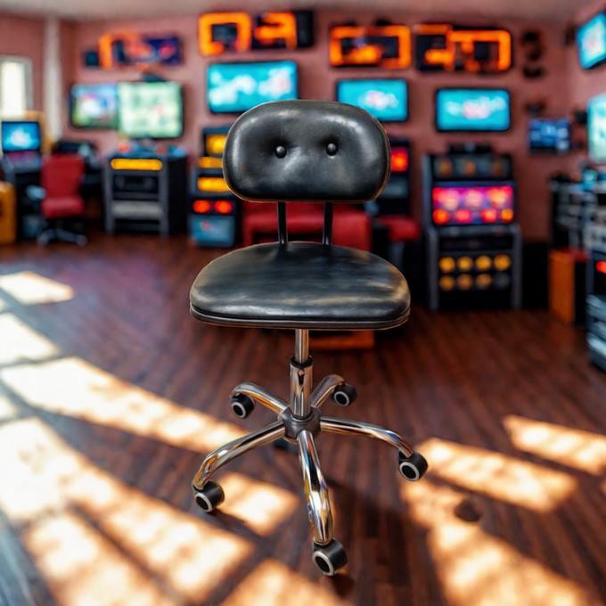 KURSI KANTOR MINIMALIS KURSI KOMPUTER BAHAN BUSA KULIT SINTETIS KURSI PUTAR ERGONOMIS KURSI KANTOR R