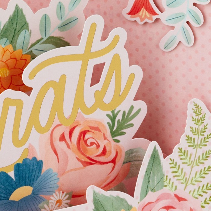 Greeting Card-Hallmark- Celebrating Your Love- Wedding Card- 3D Pop-Up Stok Terbatas