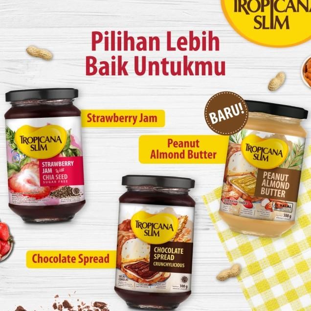 

Slim Peanut Almond Butter Spread 300Gr Selai Tanpa Gula