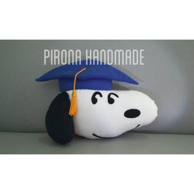 Bantal Boneka Wisuda Handmade Karakter Snoopy