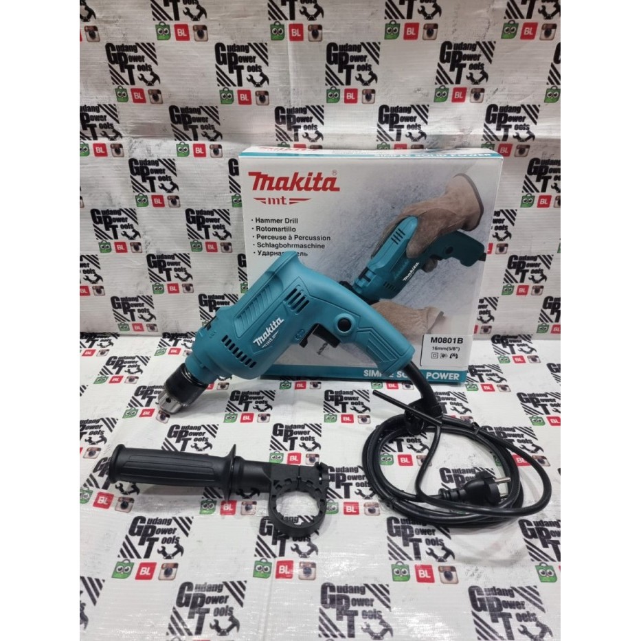 Mesin Bor Besi Beton Tembok Tangan Makita 13mm M0801B