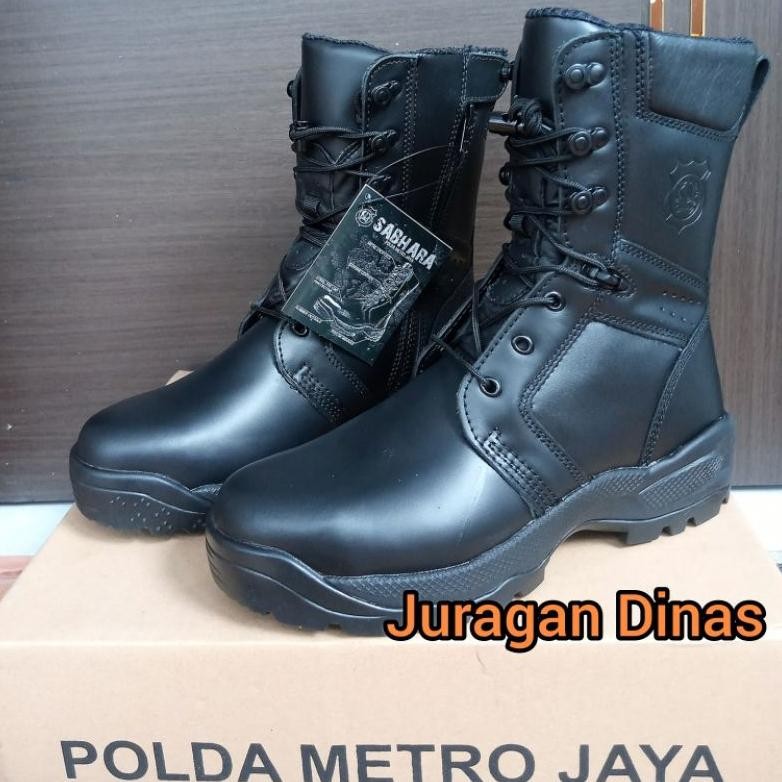 Sepatu Polisi Pdl Pdh Satpam Satpol Pp Polri 2023 Pembagian Sabhara Brimob Pria Keren