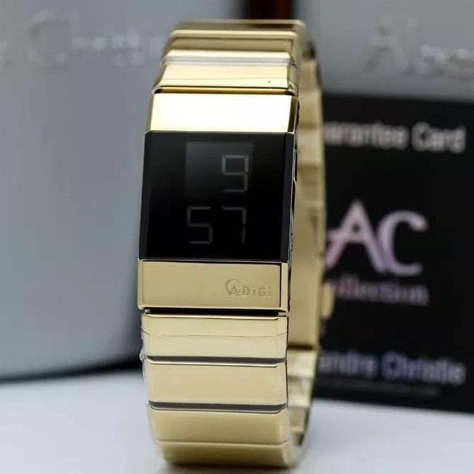 ALEXANDRE CHRISTIE AC9100 / AC 9100 GOLD JAM TANGAN DIGITAL