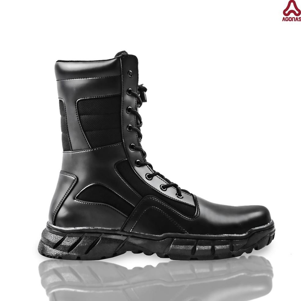 Sepatu Polisi Pdl Pdh Satpam Satpol Pp Agonas Blackhawk Polri Tni Pria Keren