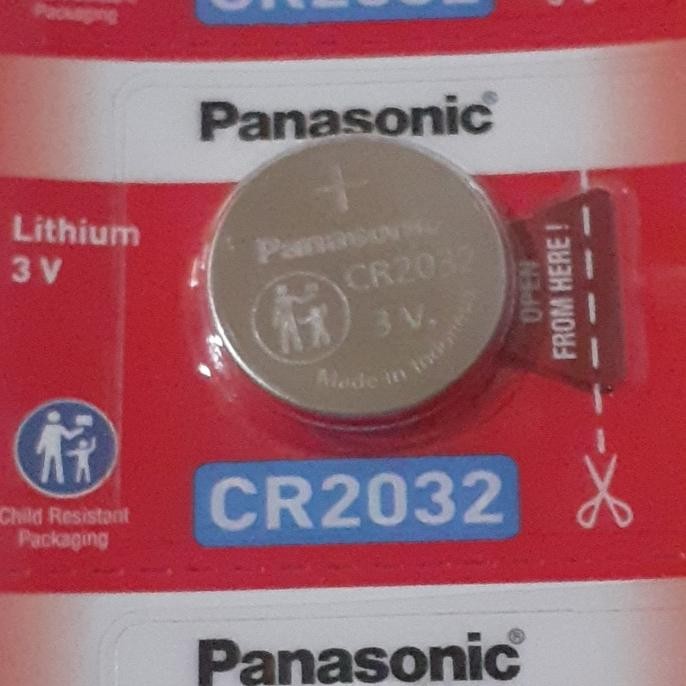 Baterai Remote Jam Kancing Panasonic CR2032 CR 2032 3V Original