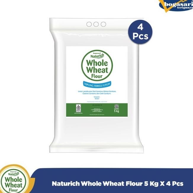 

Naturich Whole Wheat Flour 5 Kg X 4 Pcs Terlaris