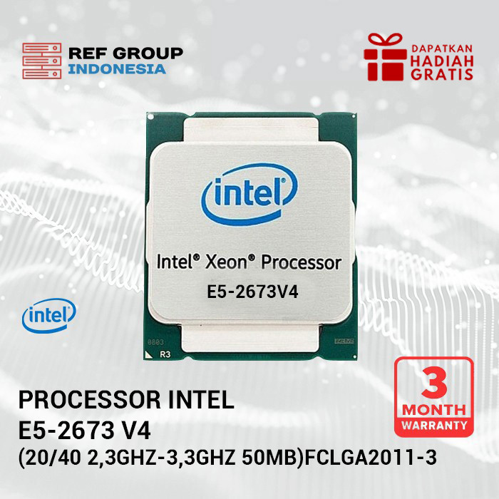 e5-2673v4 Intel server processor CPU e5-2673 v4(20/40 2,3Ghz-3,3GHz) SR2KE