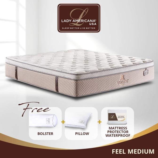 Kasur Springbed Lady Americana Viance Mattress Only ( Medium )