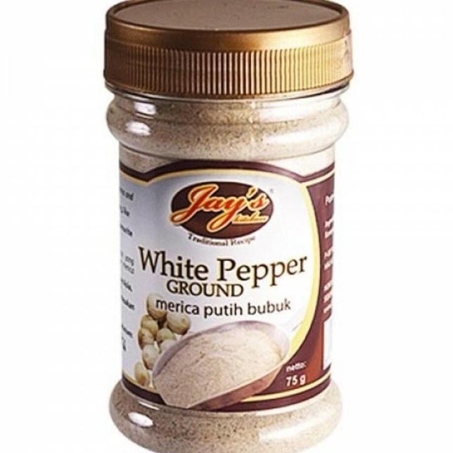 

W2Fit Jay'S White Pepper Ground | Lada Putih Bubuk Jays 75 Gram