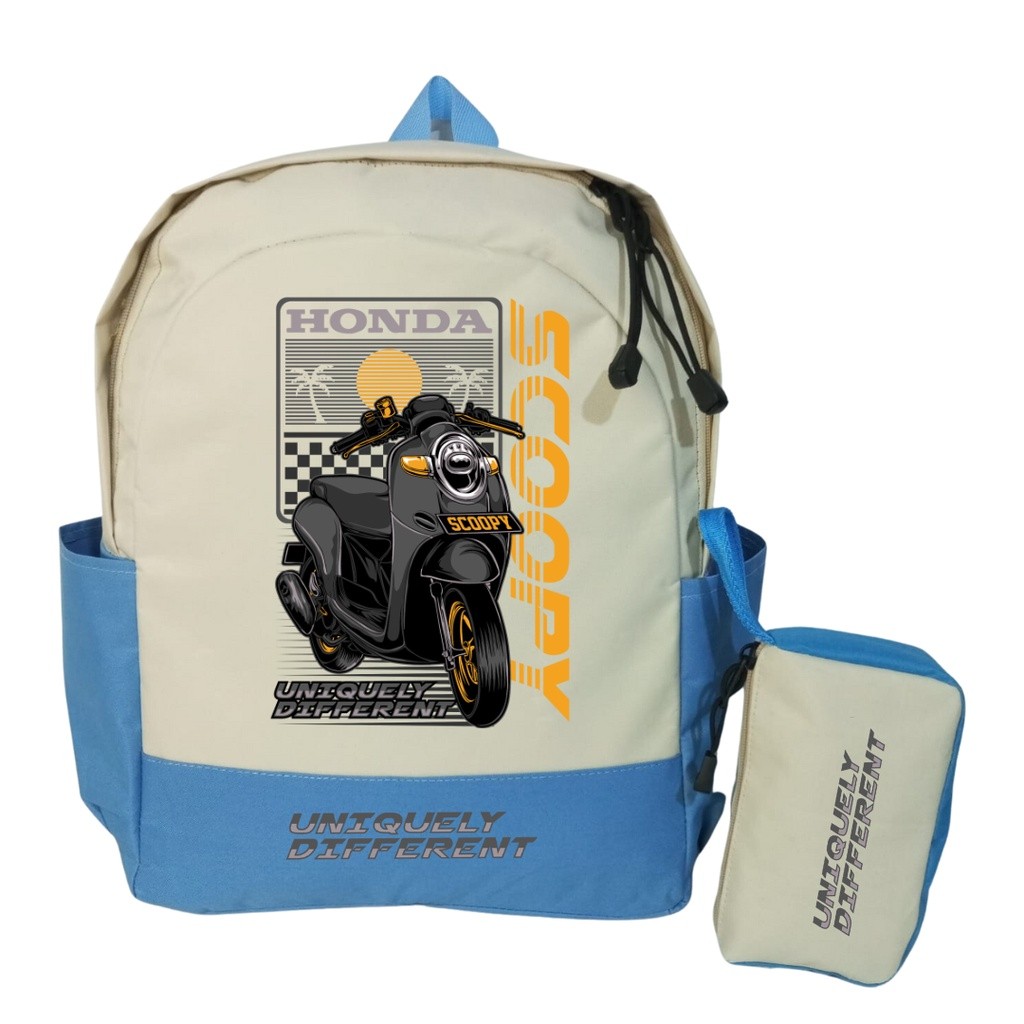 Tas Anak Motor | Laki Laki Perempuan | SD-TK | Karakter SCOOPY SUMMER VIBES | mubaroqkids