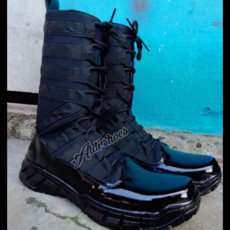 Sepatu Polisi Pdl Pdh Satpam Satpol Pp Tni Polri Ninja Tni Polri Tactical Pria Keren