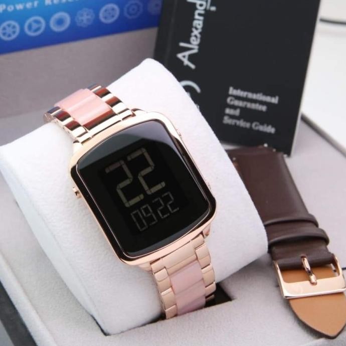 JAM TANGAN WANITA ALEXANDRE CHRISTIE AC9381 AC 9381 ROSEGOLD PINK