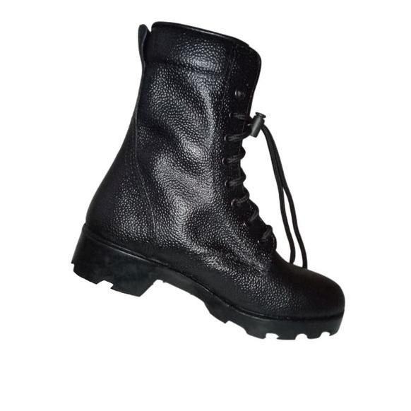 Sepatu Polisi Pdl Pdh Satpam Satpol Pp Kulit Jeruk Tapak Radial Tni Ad Pria Keren