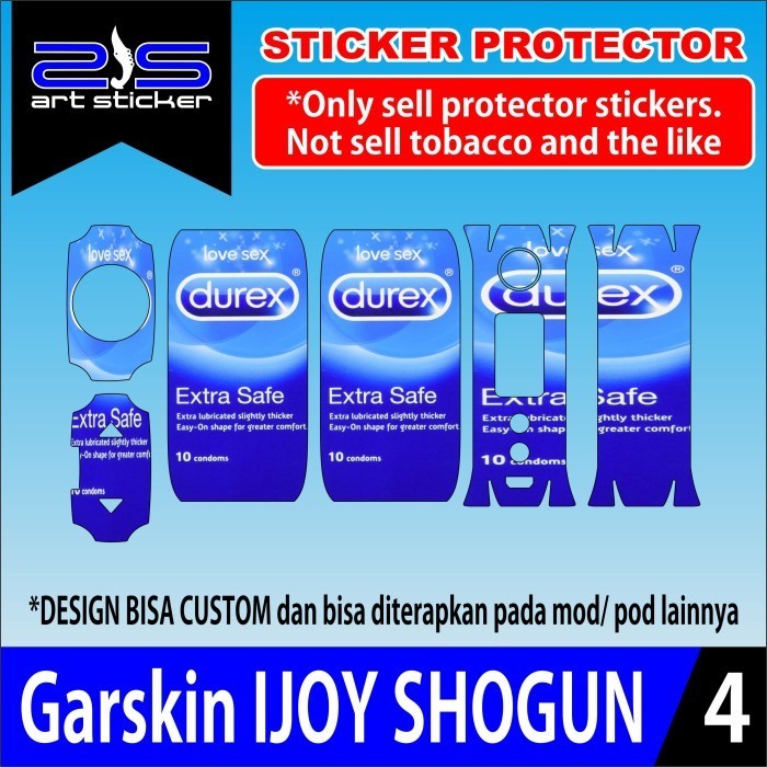 

Wrap* Ijoy Shogun Jr 126w Wrap Skin Stiker Garksin CUSTOM Gratis (2pcs)