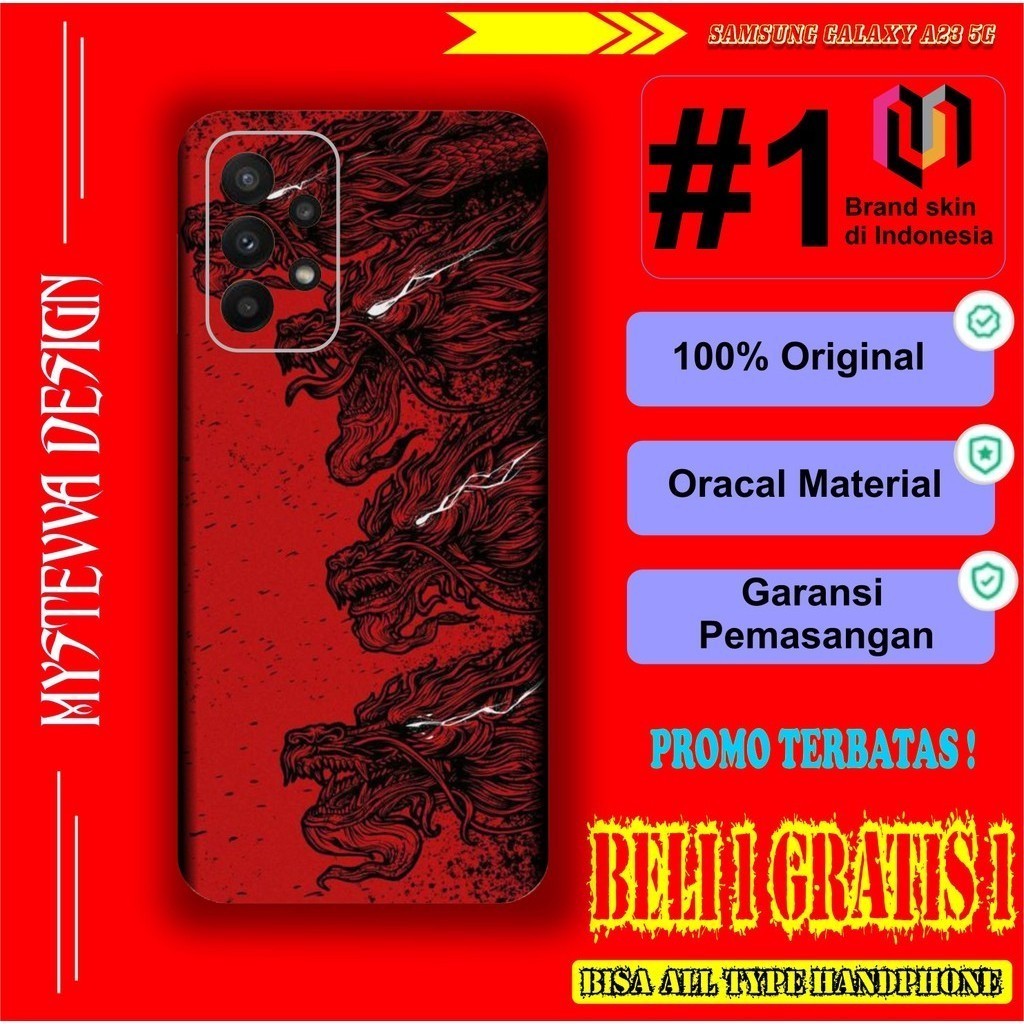 

Wrap* Samsung Galaxy A23 5G Wrap Skin Stiker Garksin CUSTOM Gratis (2pcs)