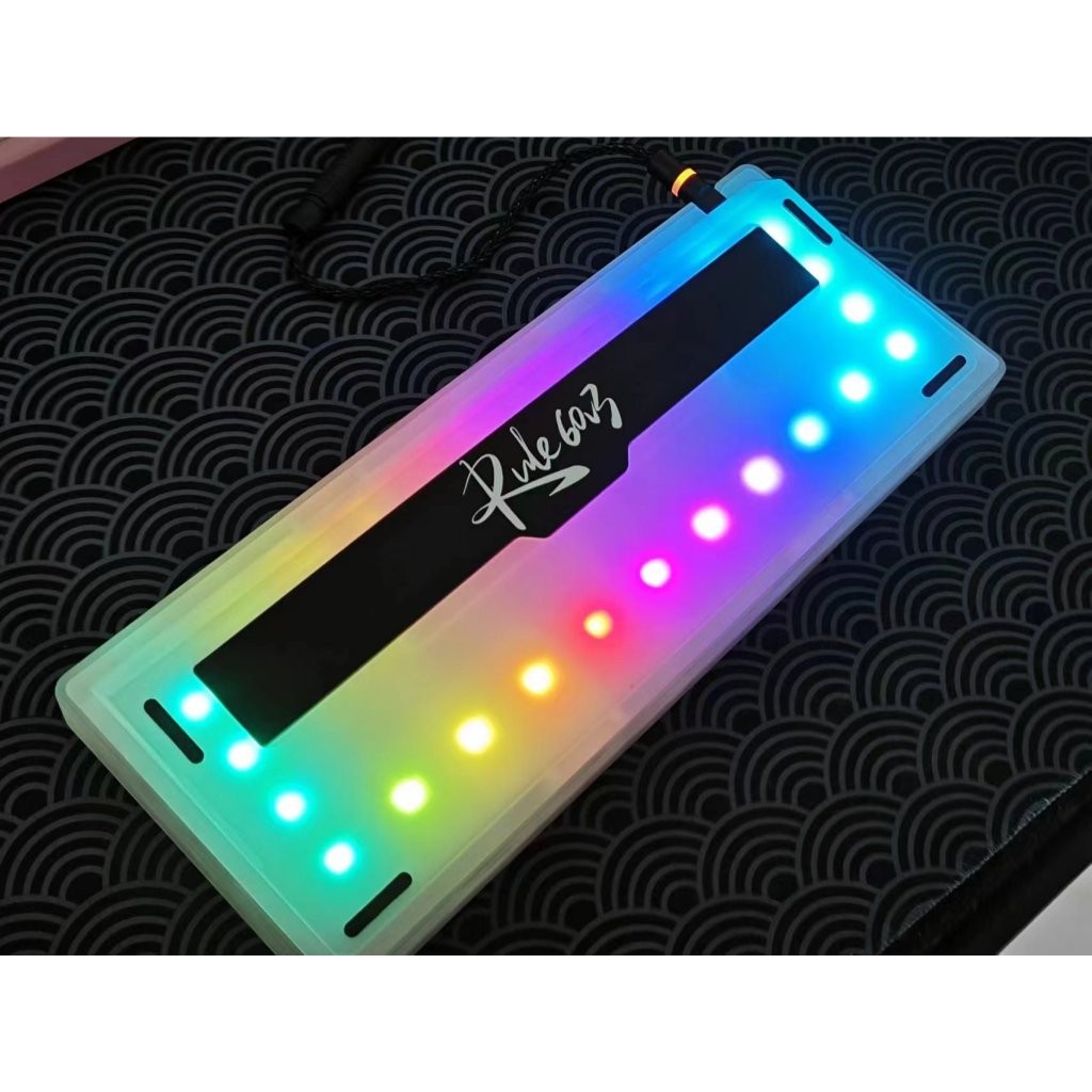 RULE60v3 Tata Letak HHKB/WKL/WK Kit Struktur Bola Akrilik CNC Mode Tunggal/Tiga Keyboard Mekanik |Ei