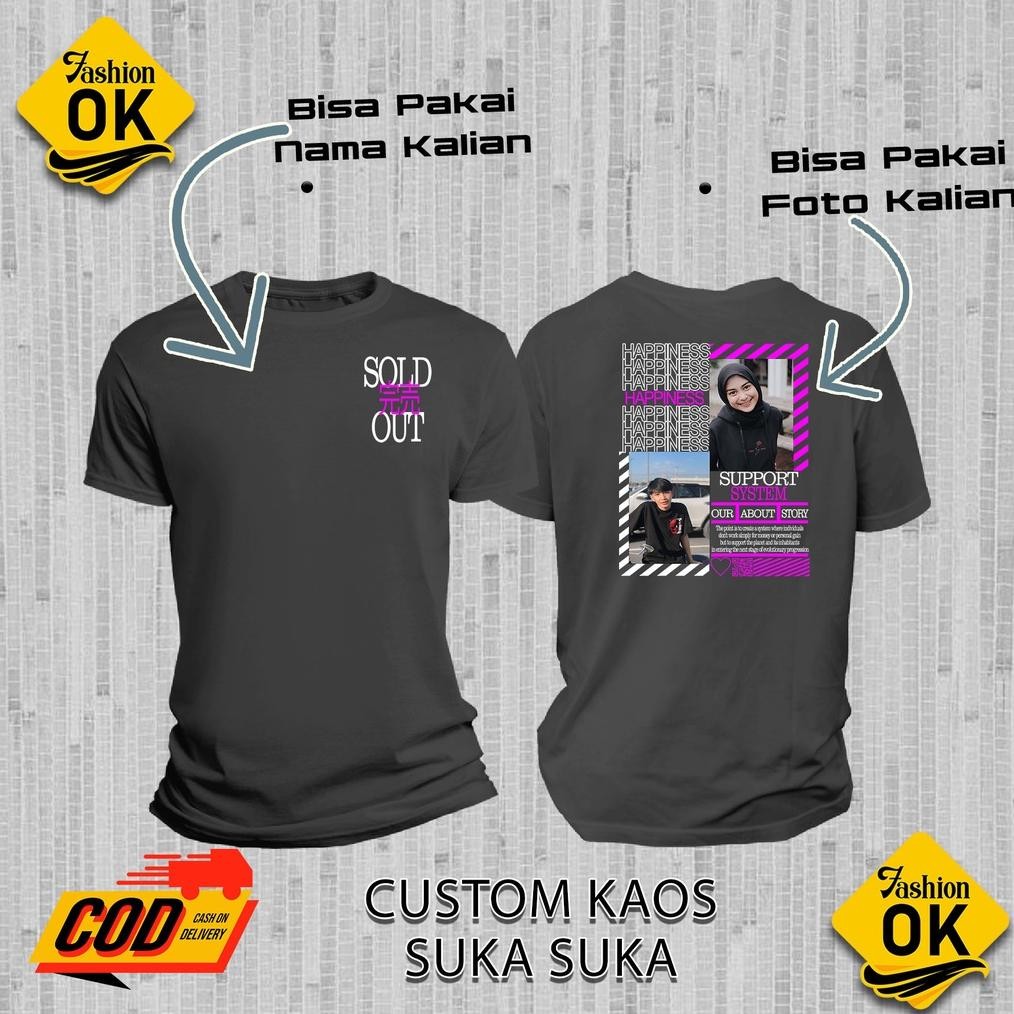 Kaos Custom Aesthetic Kaos Bucin Custom