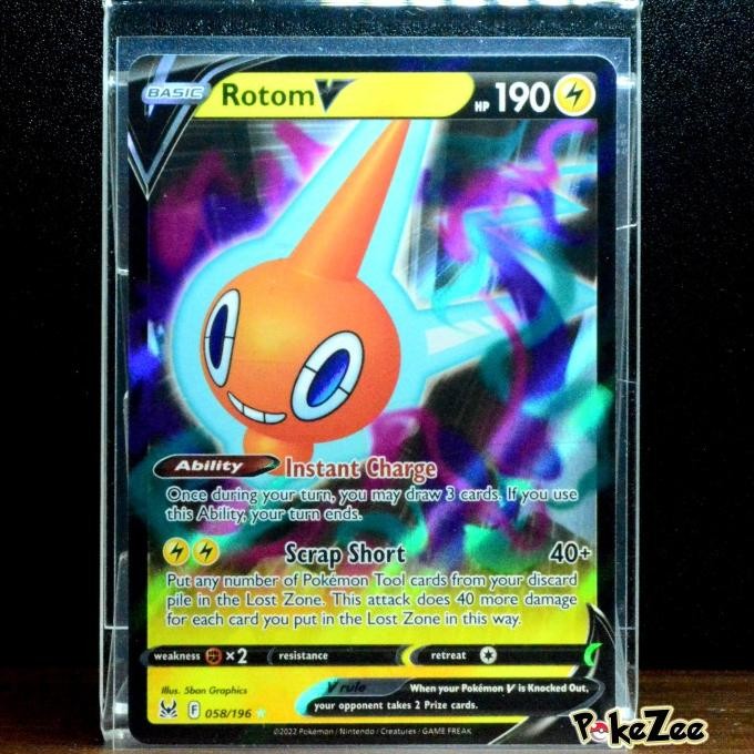 Rotom V s11 037/100 RR Kartu Pokemon Indonesia TCG