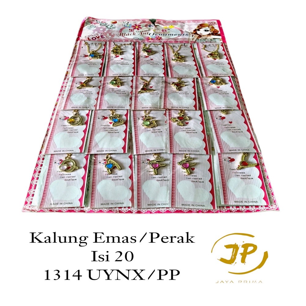 MAINAN ANAK KALUNG EMAS/PERAK ISI 20