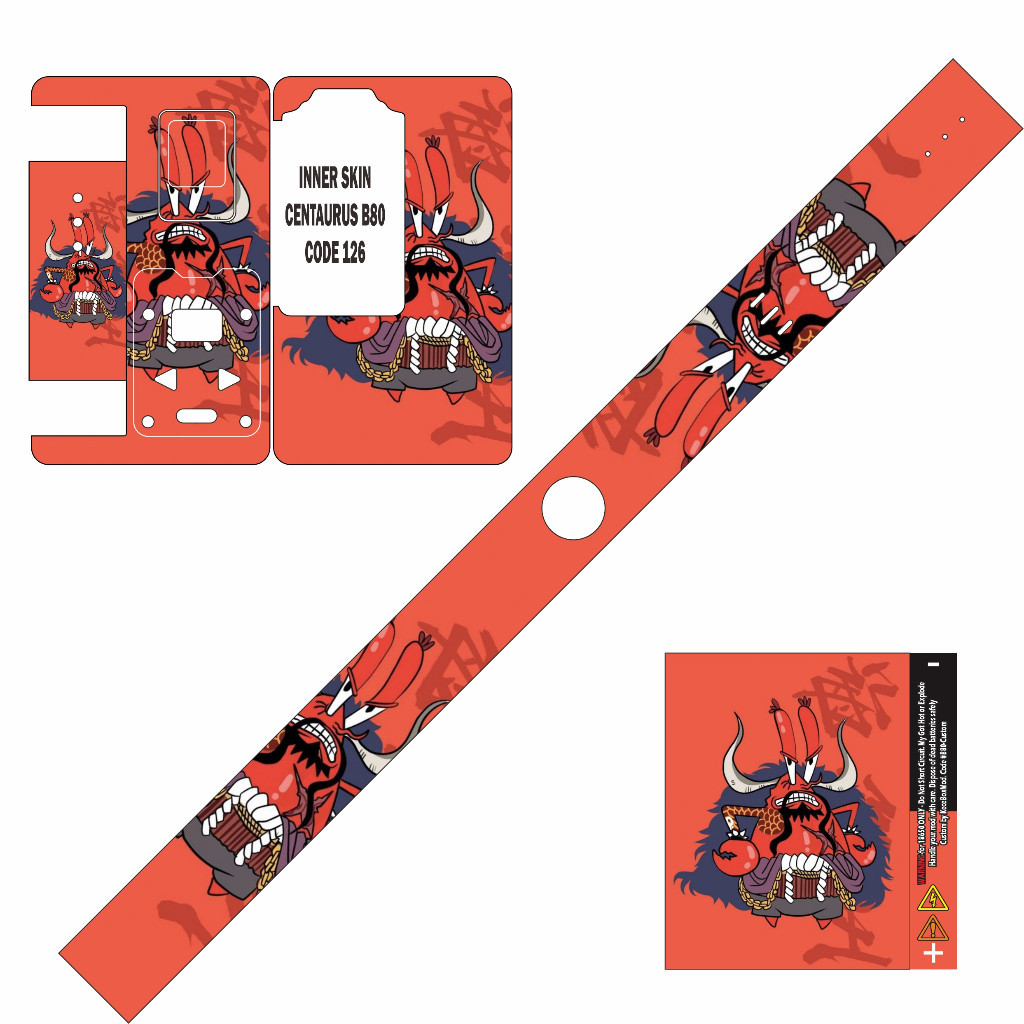 

Wrap* B80 Part2 126 Wrap Skin Stiker Garksin CUSTOM Gratis (2pcs)