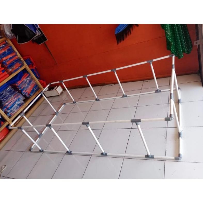 TERPAL KOLAM IKAN 200X100X50 FULLSET+RANGKA