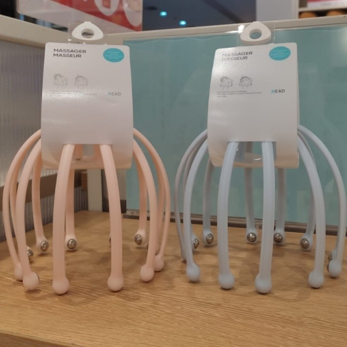 Ready Stock Miniso Rolling Balls Head Massager Alat Pijat Kepala