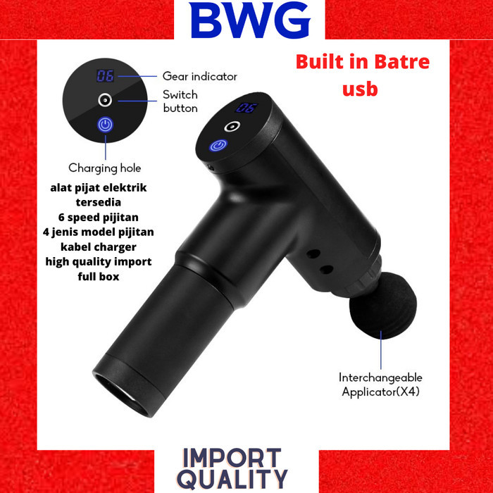 Promo Massage Gun Alat Pijat Getar Alat Pijat Elektrik Alat Pijit Portable