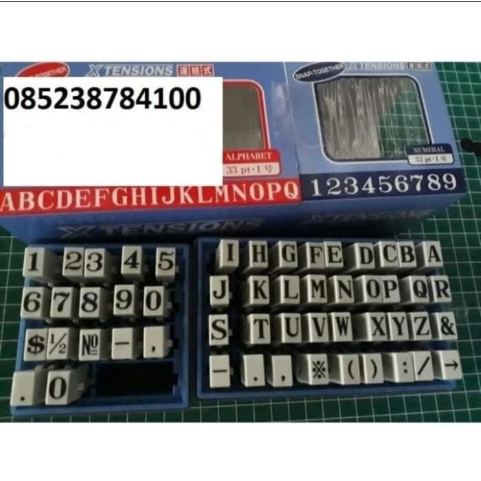 

jual stempel X-Tension 33PT Alphabert&Numeral