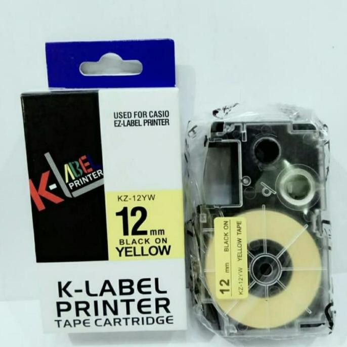 

TERSEDIA K LABEL PRINTER 12MM - USE COMPATIBLE CASIO EZ LABEL TAPE 12 MM