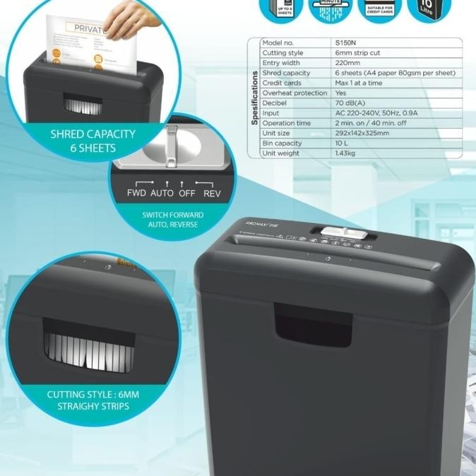 

TERSEDIA JOYKO SHD-03 STRIP CUT MESIN PENGHANCUR KERTAS / PAPER SHREDDER SHD03