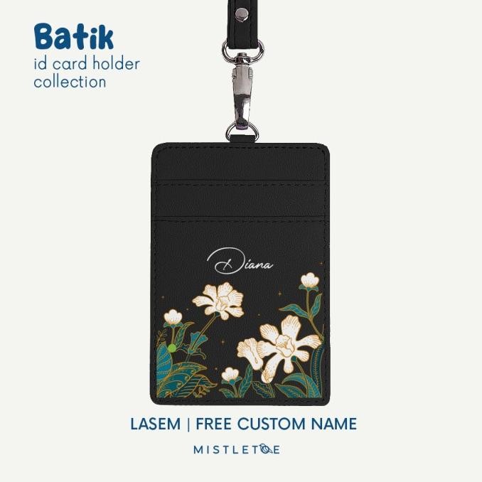 

TERBARU - Batik Custom ID Card Holder - Lanyard - Name Tag