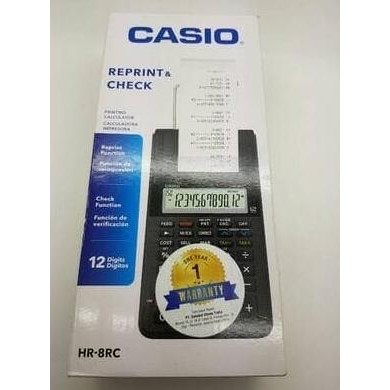 

TERSEDIA CASIO HR-8RC KALKULATOR PRINTING / PRINT CALCULATOR
