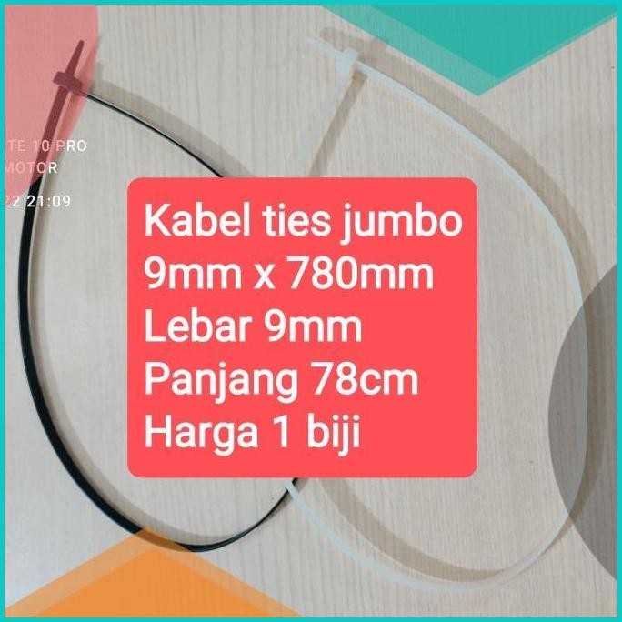 

KABEL TIES 78CM NYLON 9MM X 780MM UNTUK DAHAN POHON DLL HARGA 1 BIJI