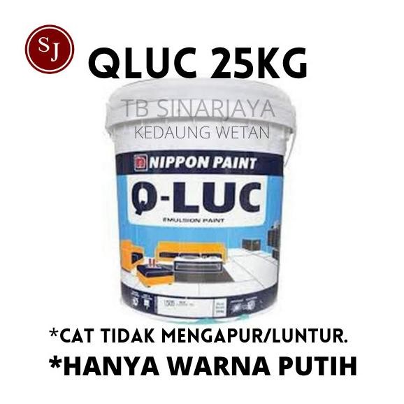 CAT TEMBOK QLUC 25KG / Q-LUC 25 KG / PAIL ( KHUSUS GOJEK + GRAB )