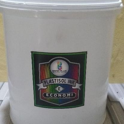 Tinta Sablon PLASTISOL ECONOMY Brain Plus PUTIH 5kg