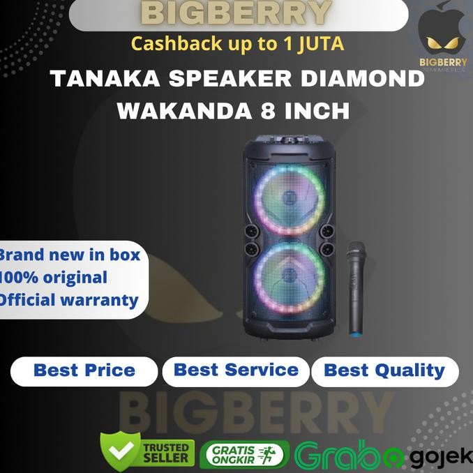 TANAKA SPEAKER AKTIF DIAMOND WAKANDA 8 INCH NEW 1511T