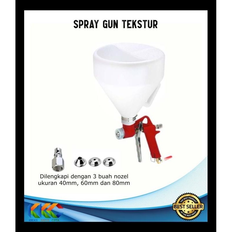Spray Gun Tekstur| Alat Semprot Cat Tekstur | Cement Gun | Hopper Gun