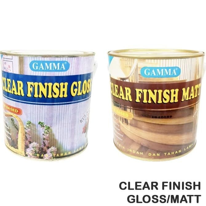 CLEAR FINISH GLOSS - Cat Proteksi & Coating Tembok Clear WB 2.5L