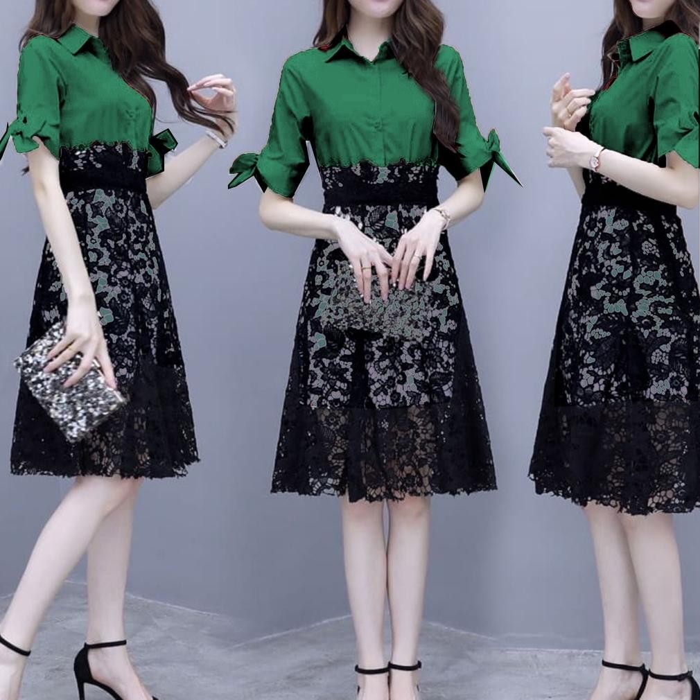 WTYU JYACOLECTION-SETELAN ROK TERBARU-BAJU SETELAN NATAL-SET ATASAN DAN ROK-SETELAN WANITA REMAJA