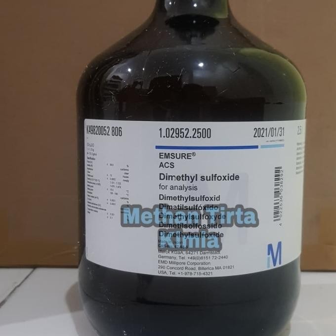 DMSO || Dimethyl Sulfoxide || Dimetil Sulfoxid Merck