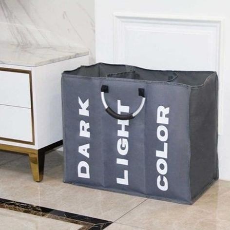 Keranjang Lipat Sekat Tempat Baju Pakaian Kotor Foldable Laundry Bag