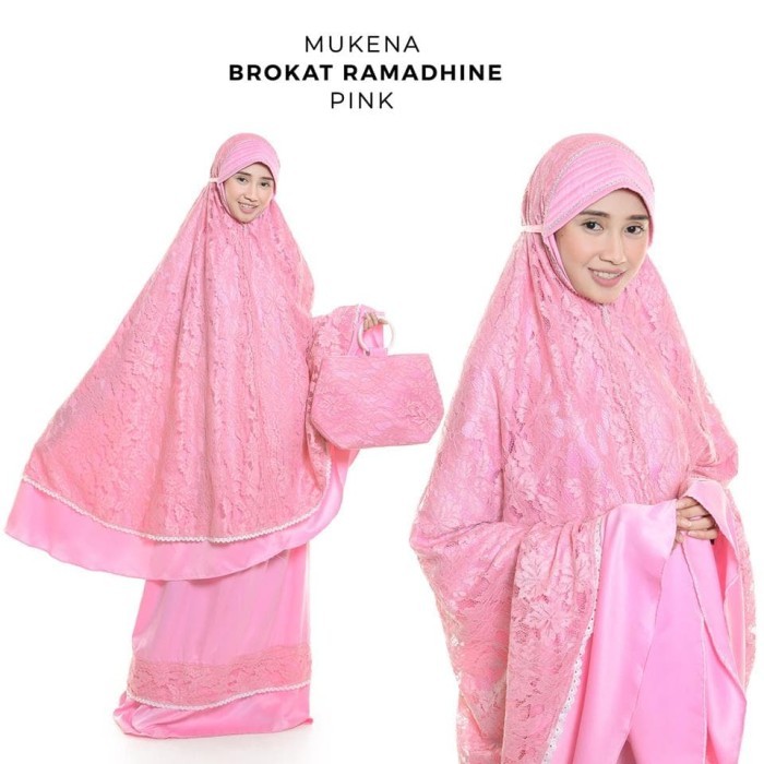 Mukena Terbaru MUKENA DEWASA RAMADHINE PINK