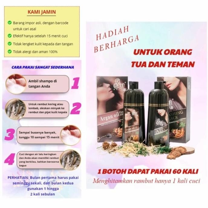 Original SinHair shampoo perawatan warna rambut formulated Japan Gtm